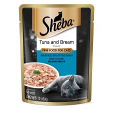 Sheba Pouch Tuna and Bream 70g, 100525368, cat Wet Food, Sheba, cat Food, catsmart, Food, Wet Food
